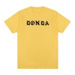 Donda Kanye West o neck t-shirt Yellow