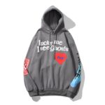 Kanye West Lucky me i see ghosts Heart Feel Logo Hoodie